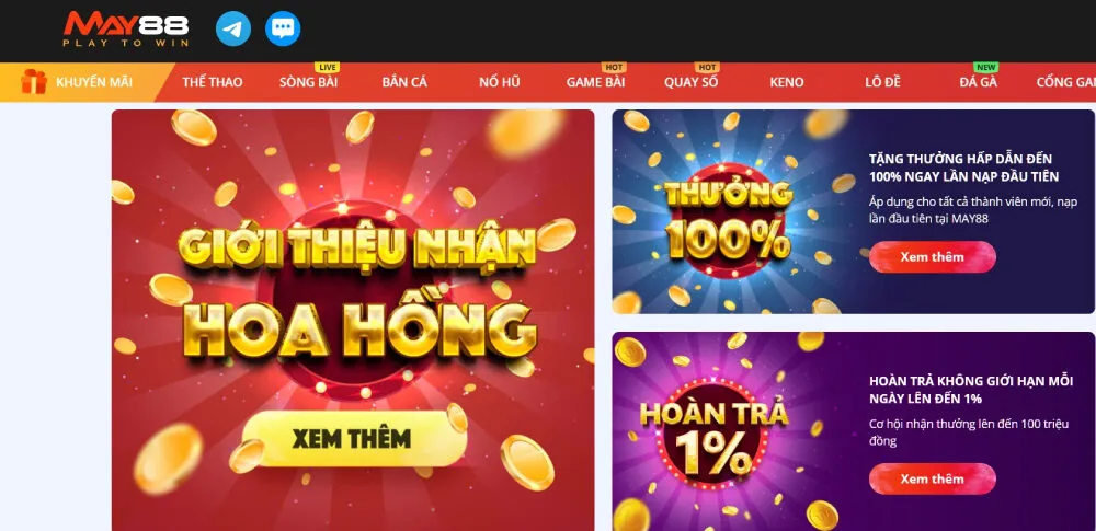 May88 - Nhà cái tặng tiền cược chơi thử miễn phí