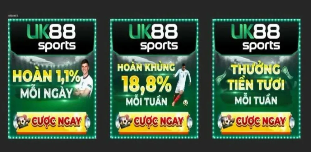 Uk88 - Nhà cái lì xì mỗi ngày khi cá cược tại sảnh thể thao